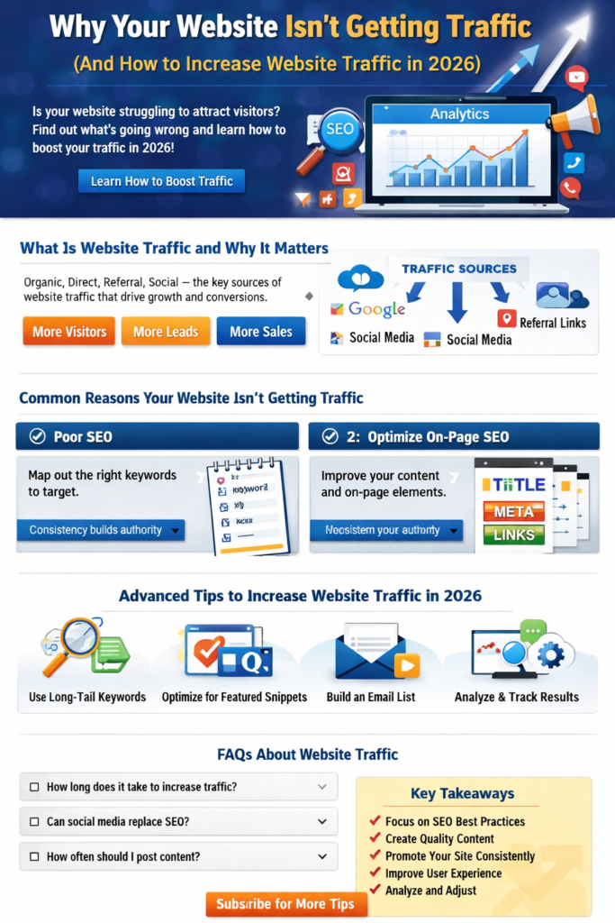 tips to increase website traffic in 2026